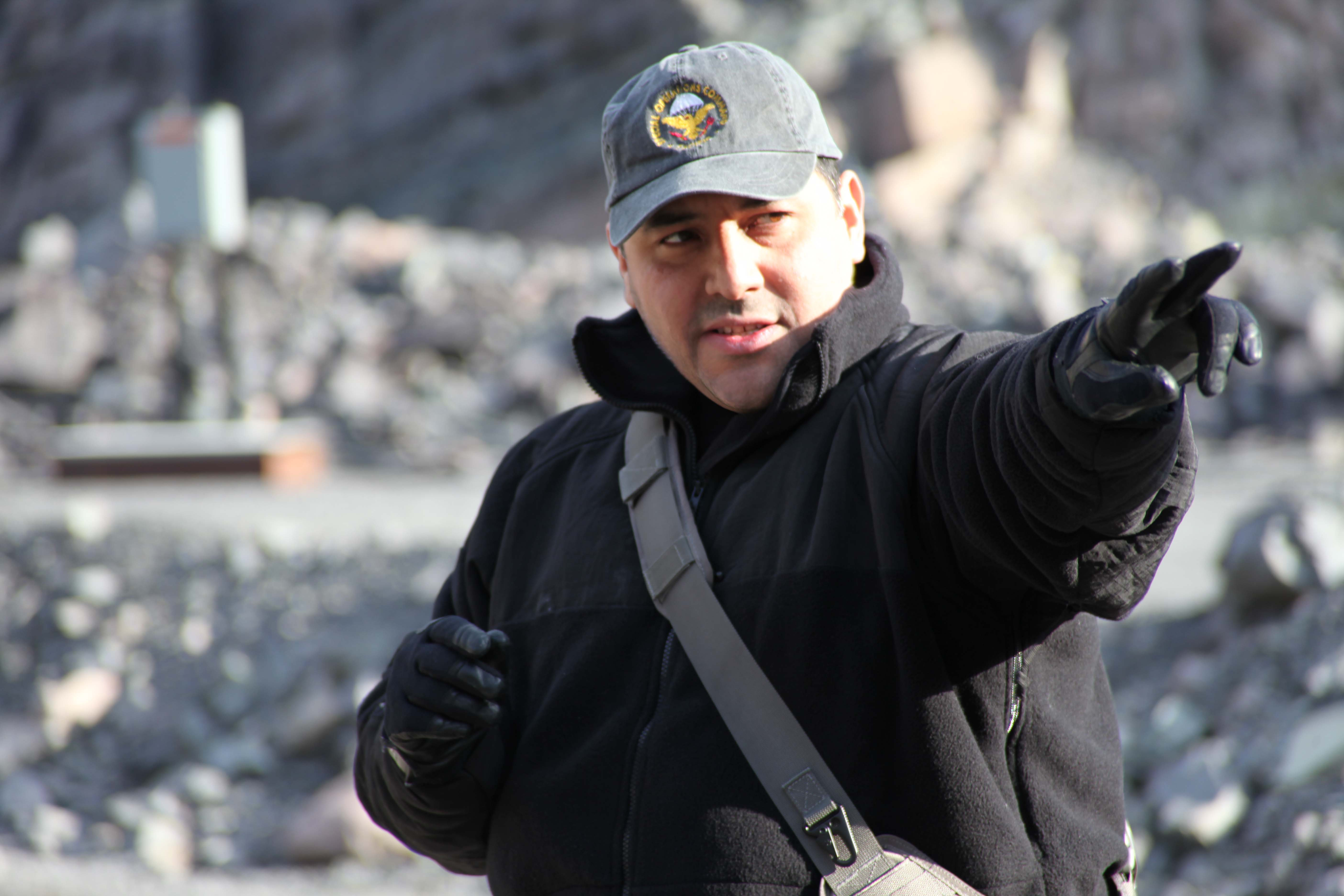 Dan Directing a firefight on the set of Innocence Lost in 2009.