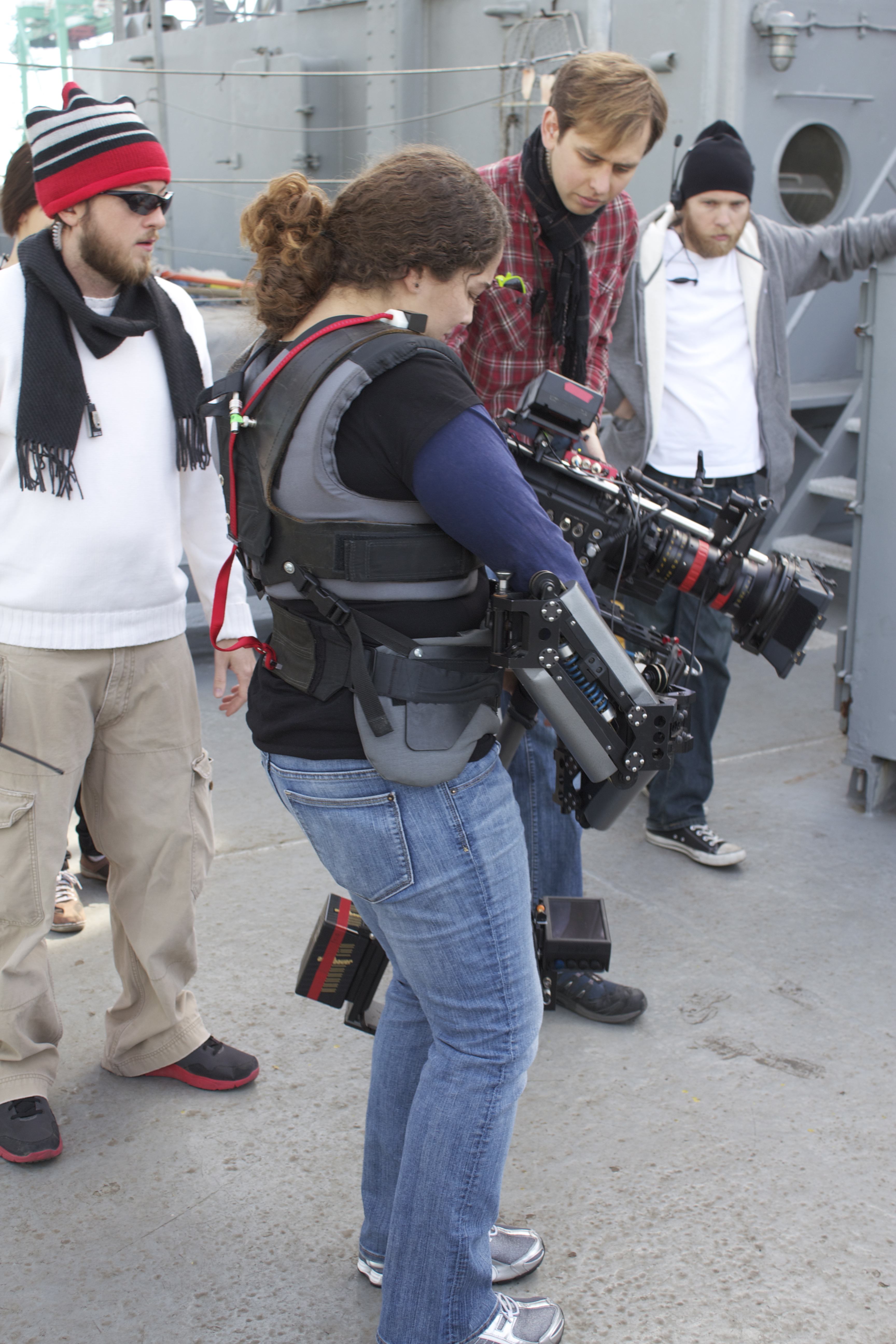 Steadicam Operator on the set of the film 