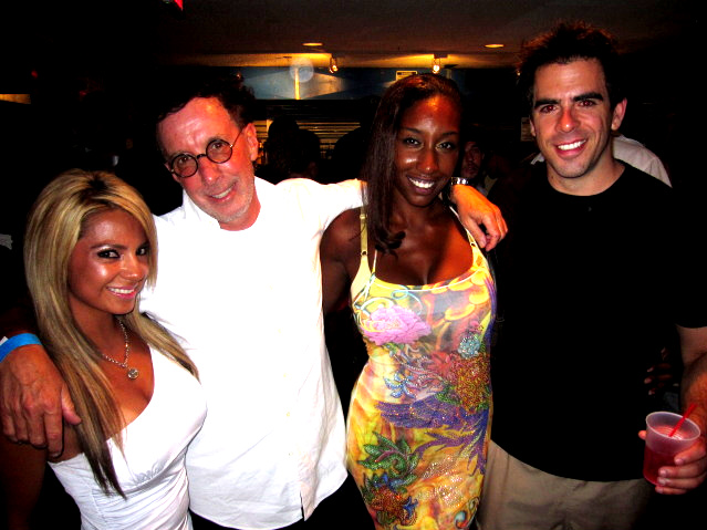 ACTRESS ROX ANN GONZALEZ, PRODUCER MARK CANTON, ACTRESS DOROTHY, AND ELI ROTH..... PIRHANA 3-D