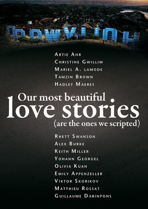 Movie poster for 'Our Most Beautiful Love Stories (are the ones we scripted)' directed by Guillaume Dabinpons