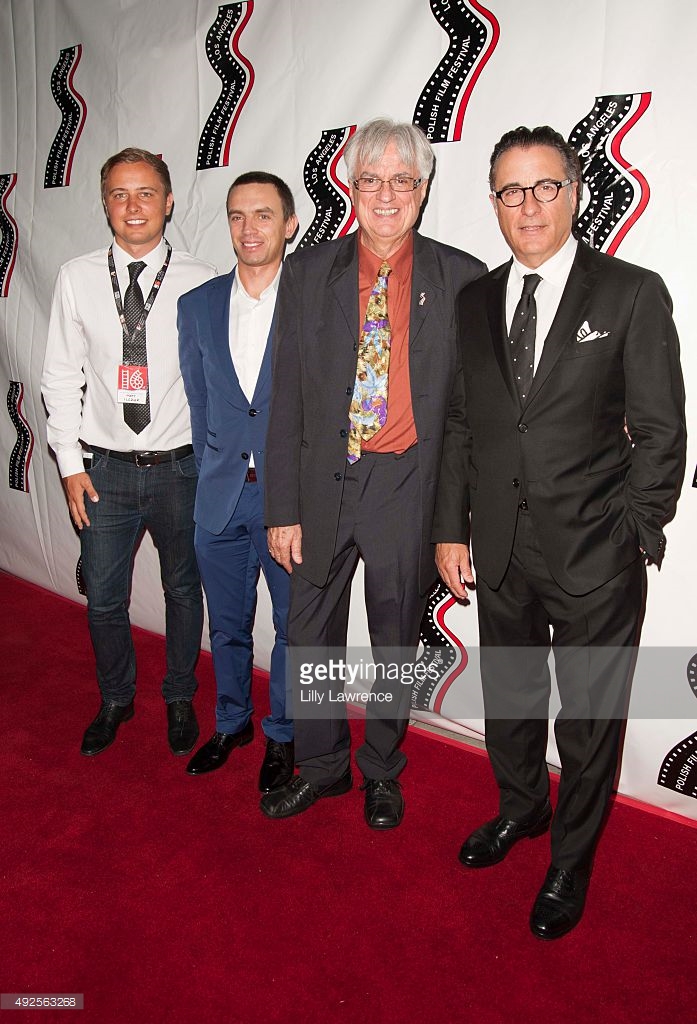 16th Polish Film Festival opening gala red carpet. Andy Garcia, Vladek Juszkiewicz and Lukasz Lukasz Bedkowski