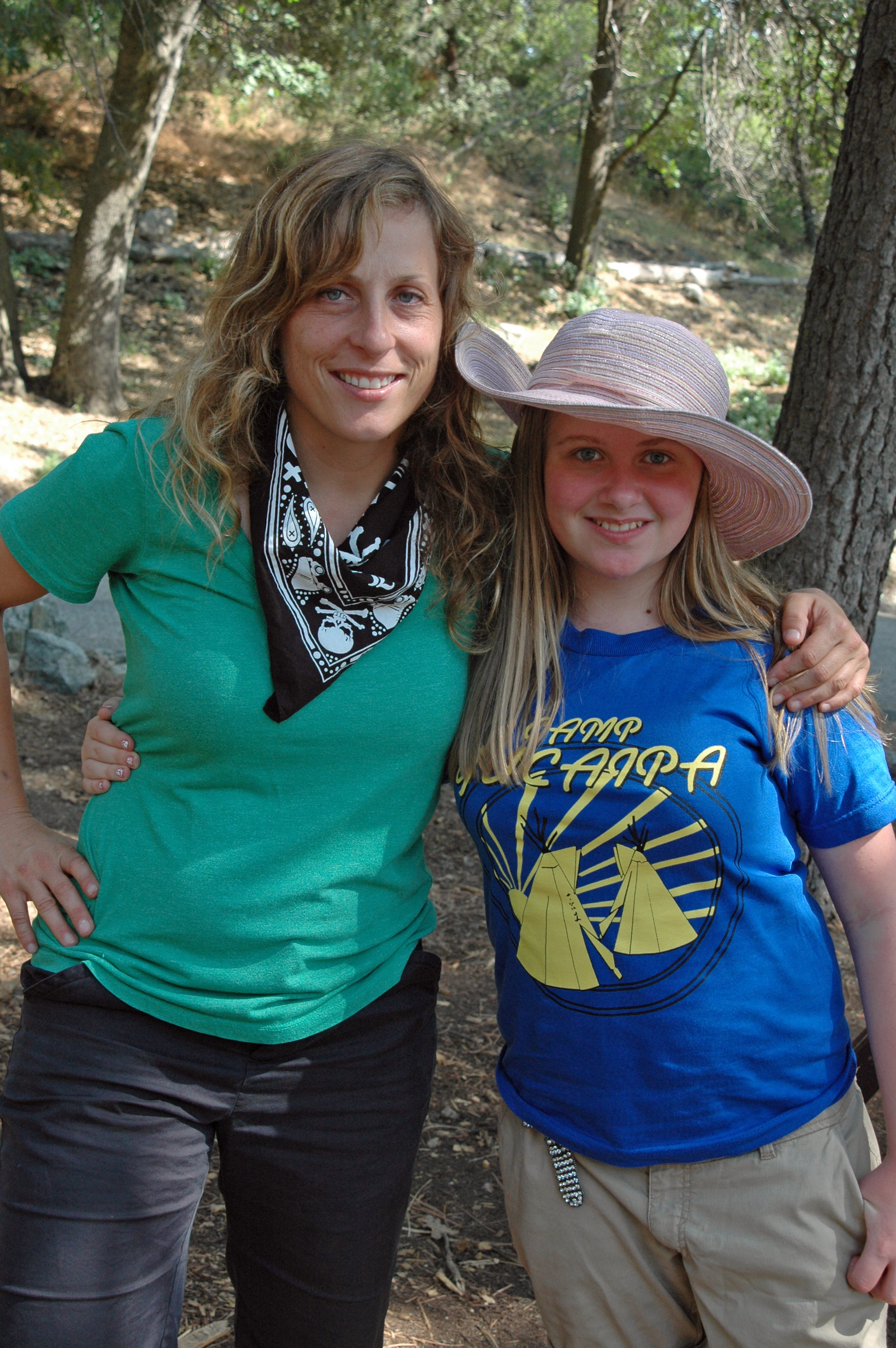 writer/director Janine Sides and Kaitlin Morgan on the set of Jody's Bra.