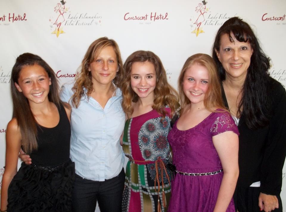 Maizie Ehrhardt, Janine Sides, Taylor Arnette, Kaitlin Morgan and Cheryl Faye at the 2012 Lady Film Makers Film Festival.