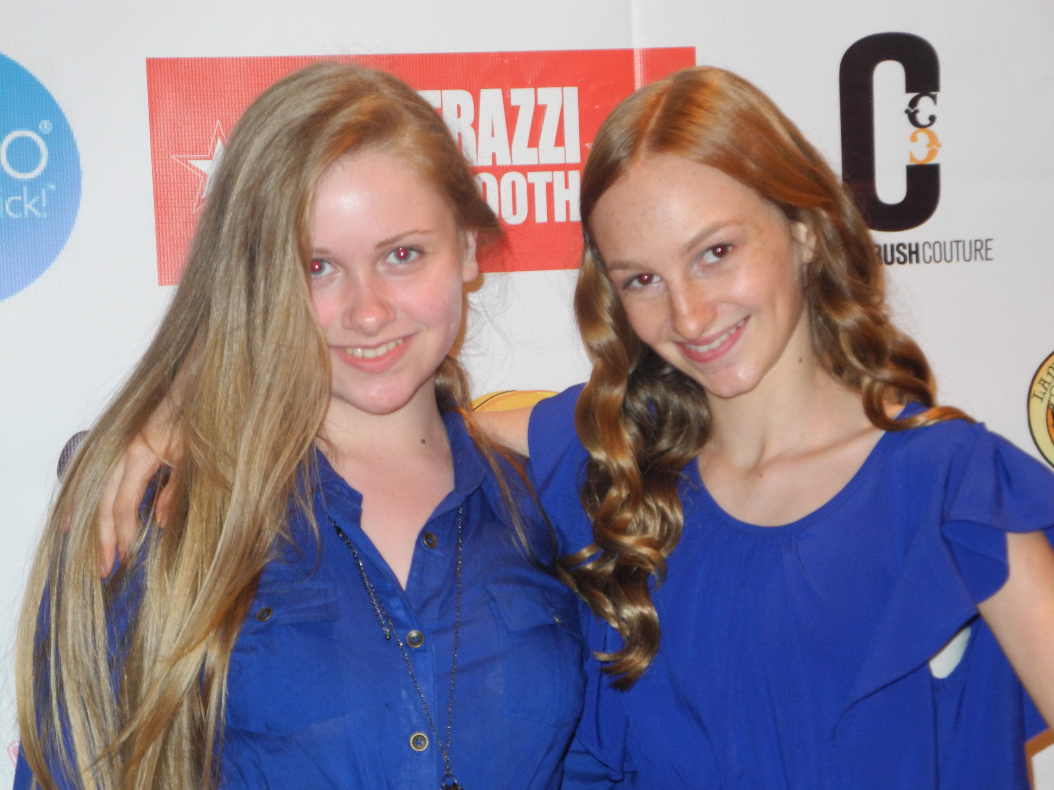 Kaitlin Morgan and Mikayla Chapman at the 2012 ASPCA charity event