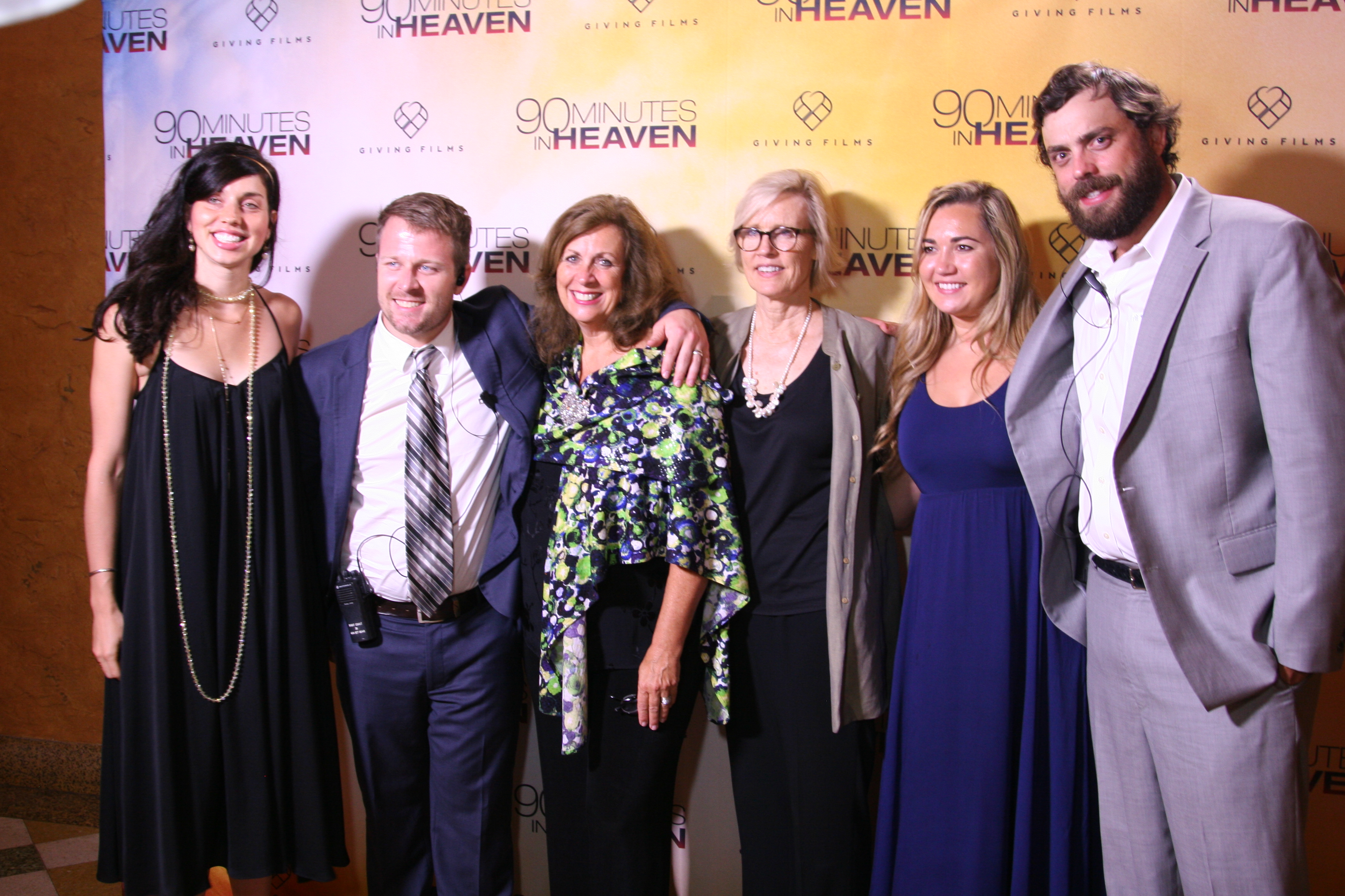 The Lovell-Fairchild Communications team on the red carpet at the Fox Theatre in Atlanta, Georgia for the 90 Minutes in Heaven premiere.