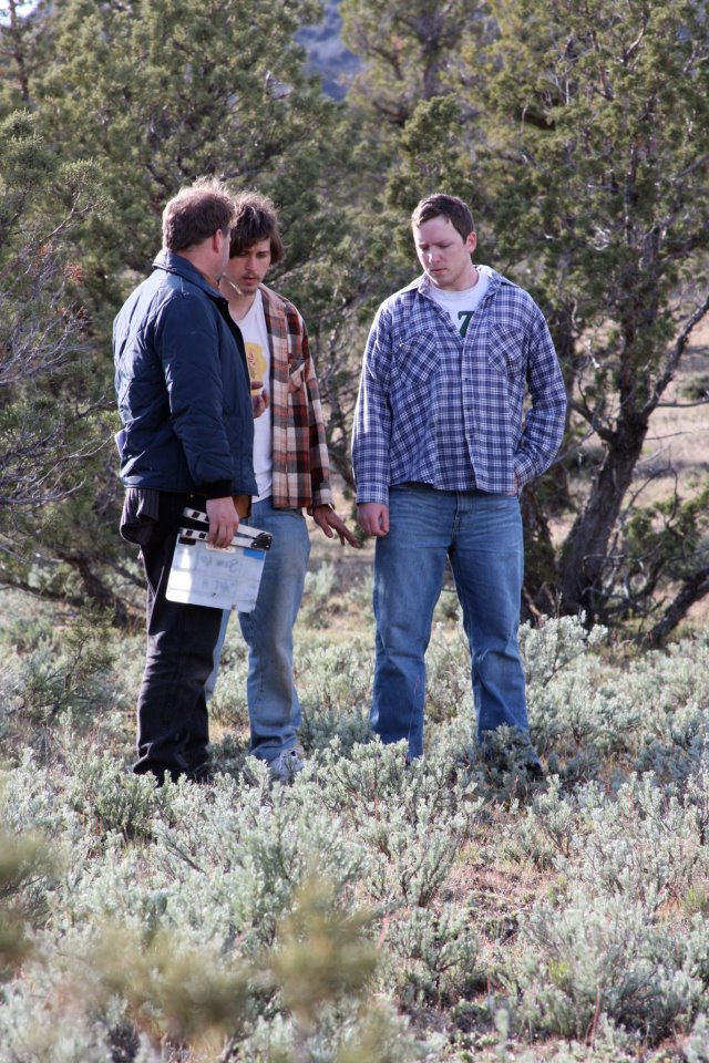 On the set of Taz and Caveman with Rale Sidebottom and Jake Clark