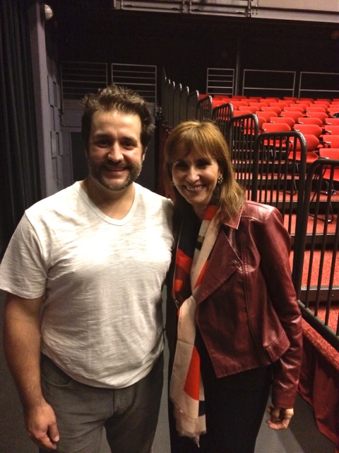 Comedian Peter Story, producer Carole Myers, Men Are From Mars, Women Are From Venus one man comedy, Kravis Center 2014