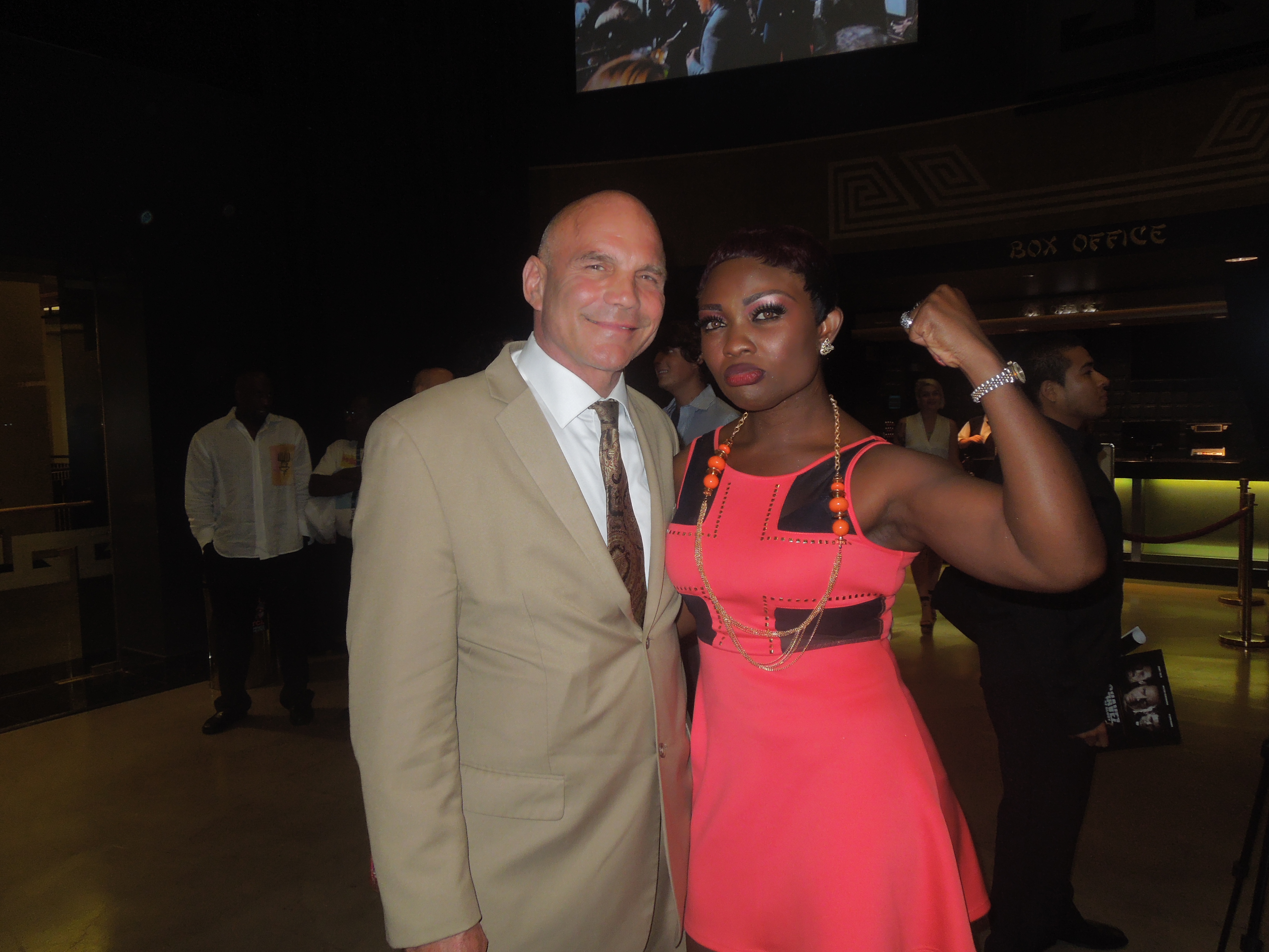 Patrick Kilpatrick & Jennifer Oguzie at the World Premier of Chavez Cage of Glory held Sep 13th 2013 at the TCL Chinese theater