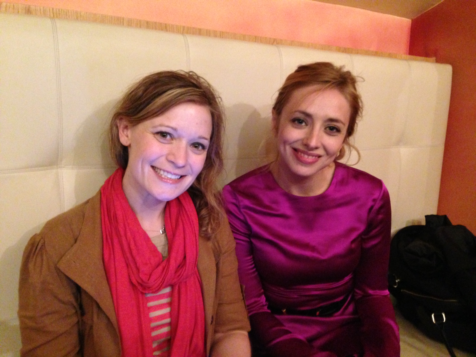 Being interviewed at Raindance Film Festival with Alisha Spielmann.