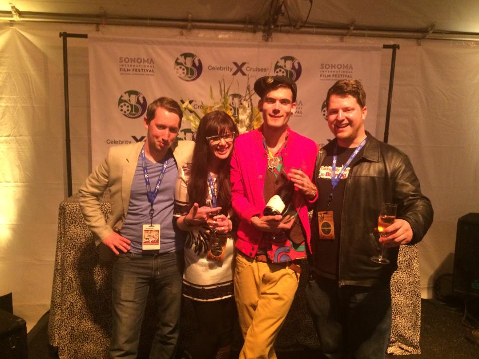 The team taking home Audience choice at the Sonoma Film Festival for feature documentary