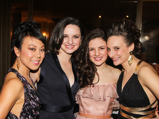 Ali Ahn, Leighton Bryan, Elise Kibler and Tracee Chimo at the opening night of The Heidi Chronicles.