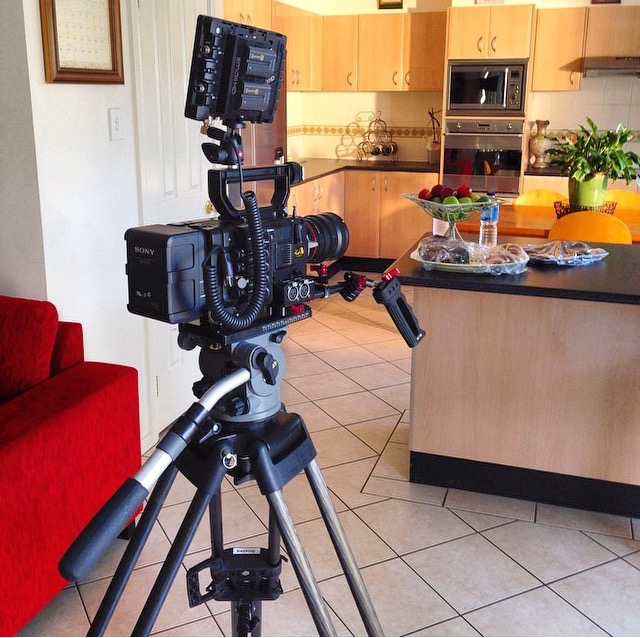 Behind the scenes of my short film 'Genetics'. The Sony F55 camera.