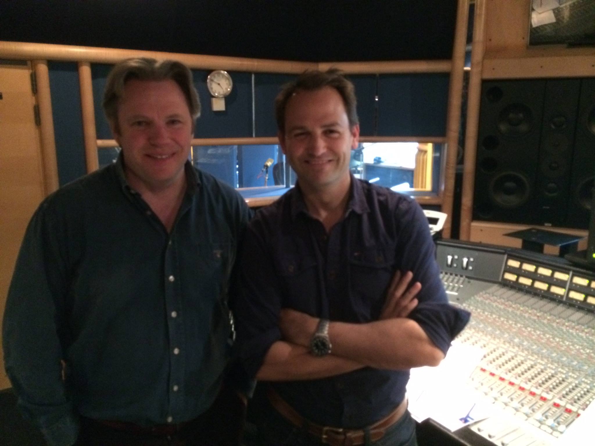 With Ben Collins (BBC Top Gear 'Stig'), Air Studios, April 2014