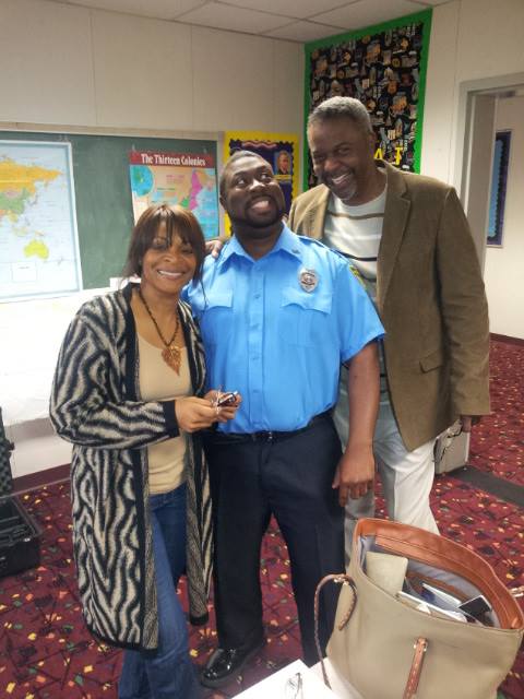 On set RAO w/ actress Donna Briscoe and actor Victor Love