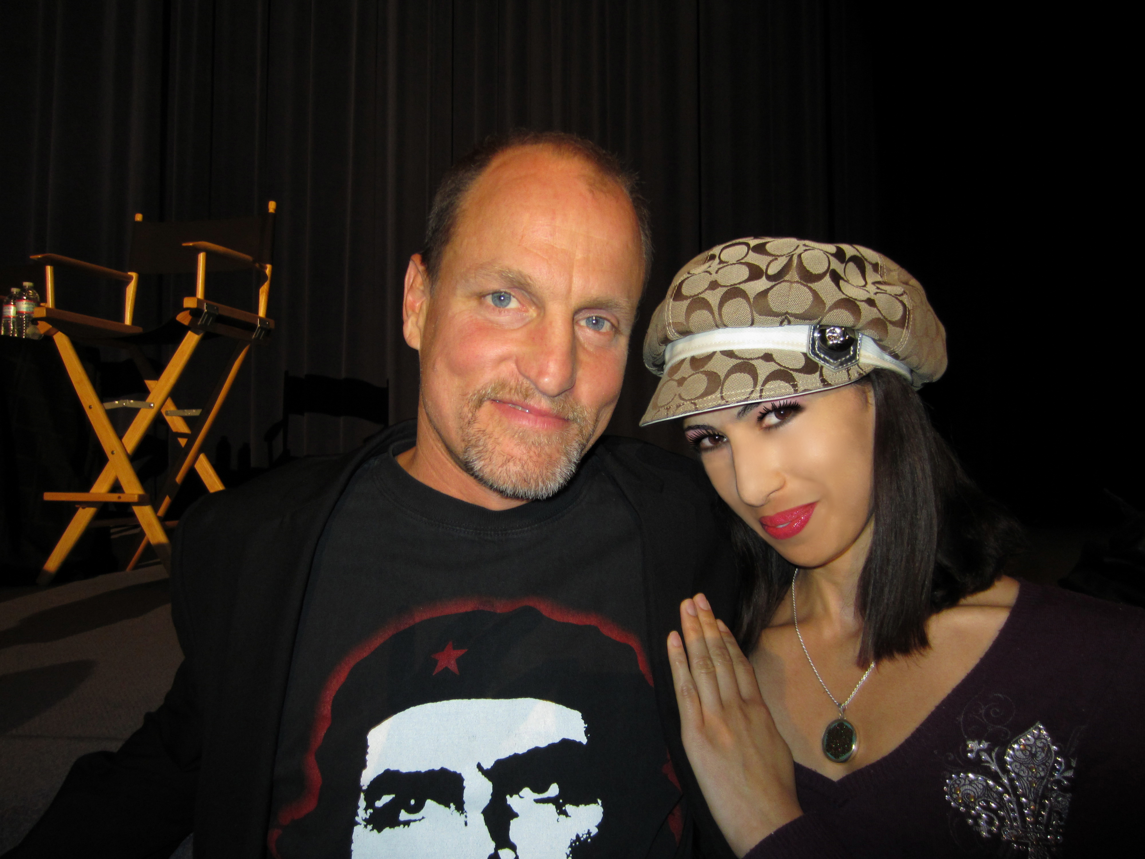 Elly Kaye with Woody Harrelson