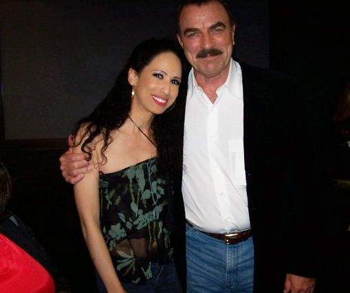 Elly Kaye and Tom Selleck in Hollywood, CA