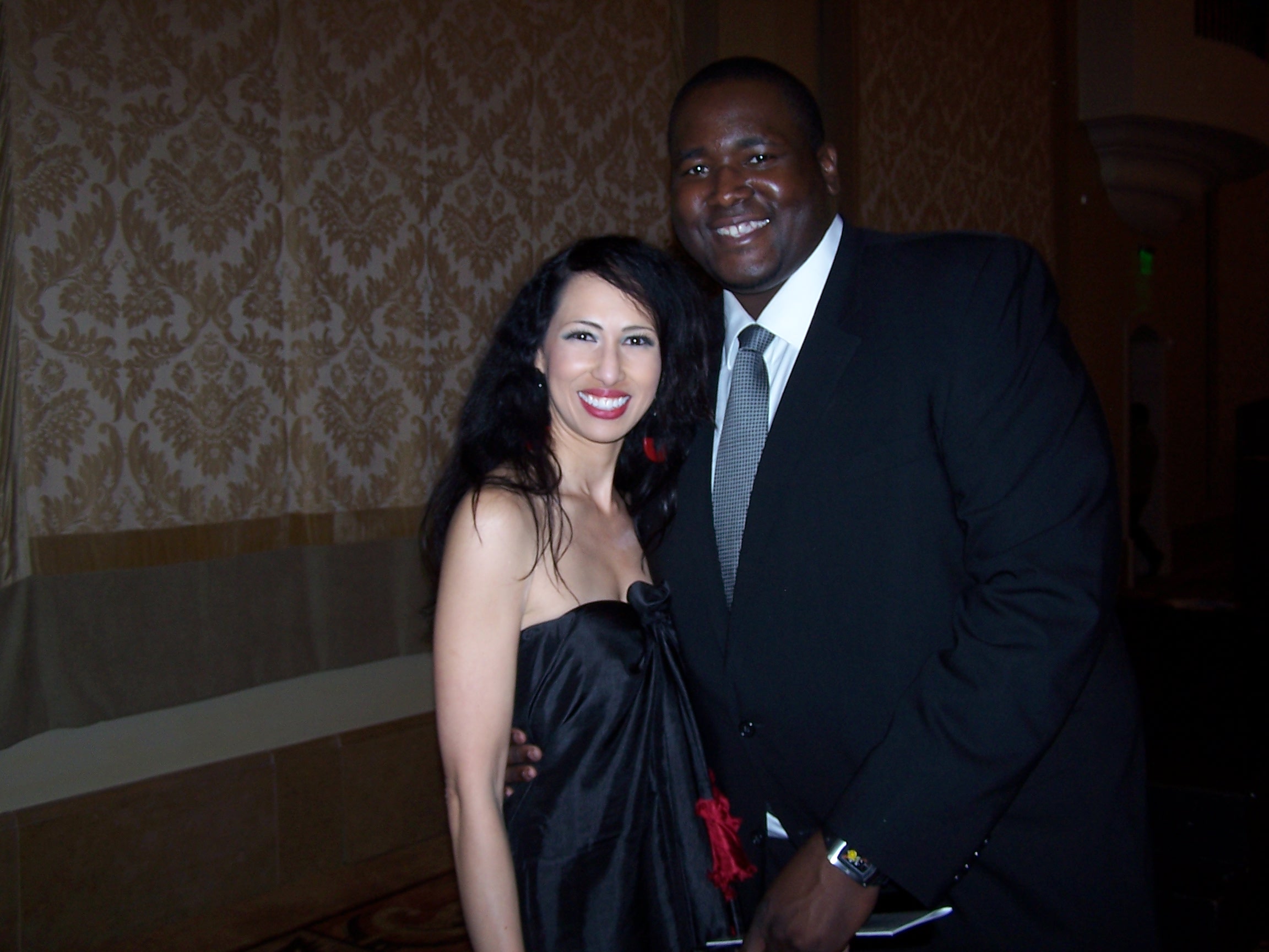 Elly Kaye with with Quinton Aaron, outstanding lead actor in 