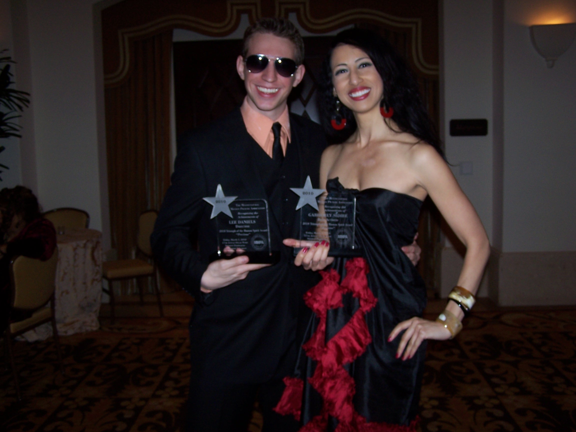 Elly Kaye with Michael Spath at the Oscar's Luncheon