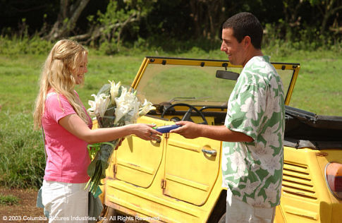 Still of Drew Barrymore and Adam Sandler in Visados kaip pirma karta (2004)