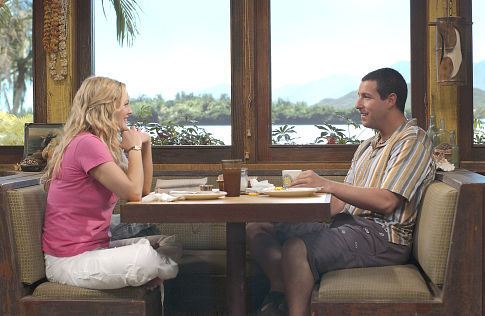 Still of Drew Barrymore and Adam Sandler in Visados kaip pirma karta (2004)