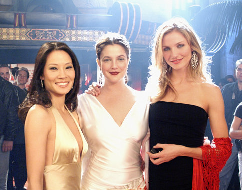 Drew Barrymore, Cameron Diaz and Lucy Liu in Charlie's Angels: Full Throttle (2003)