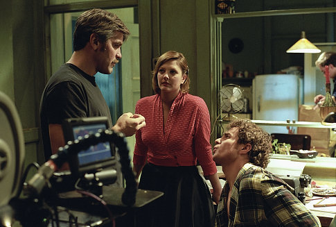 Drew Barrymore, George Clooney and Sam Rockwell in Confessions of a Dangerous Mind (2002)