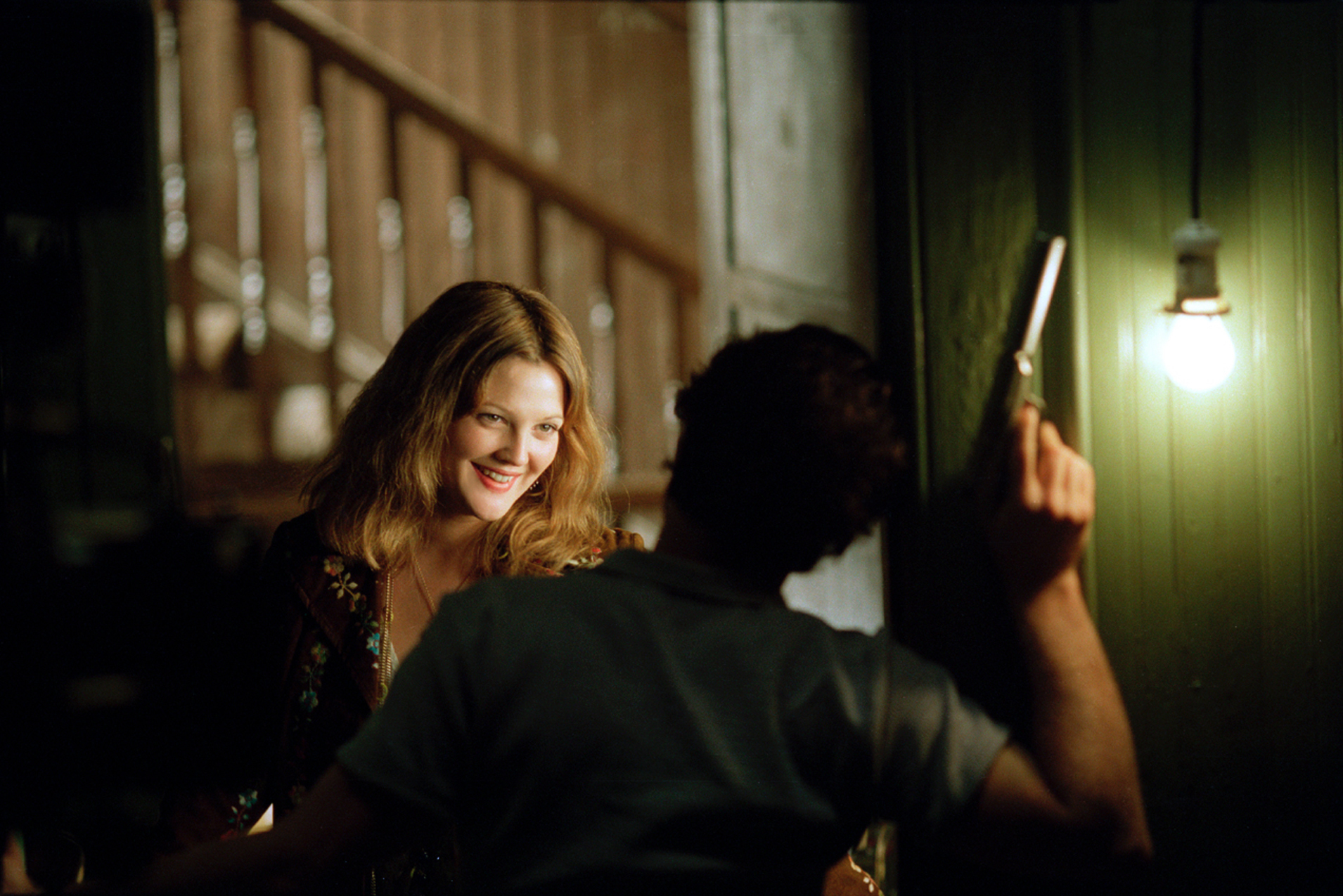 Still of Drew Barrymore and Sam Rockwell in Confessions of a Dangerous Mind (2002)