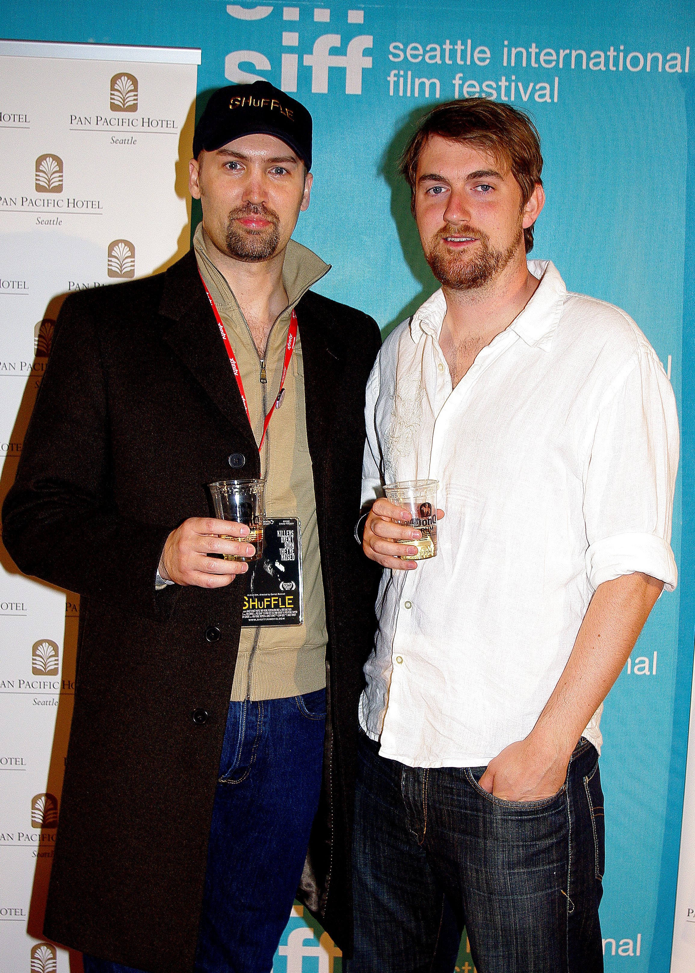 Aron Michael Thompson and producer Quinn Rudee, SIFF 2010 Closing Night Red Carpet (SHUFFLE)