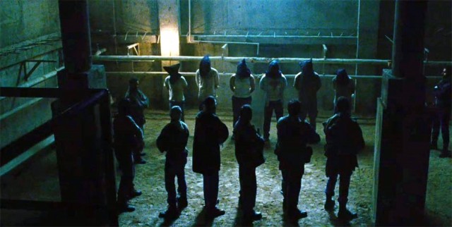 As Chancery Hostage in ARGO (2012): Robert Glen Decker, left, in the mock execution line-up.