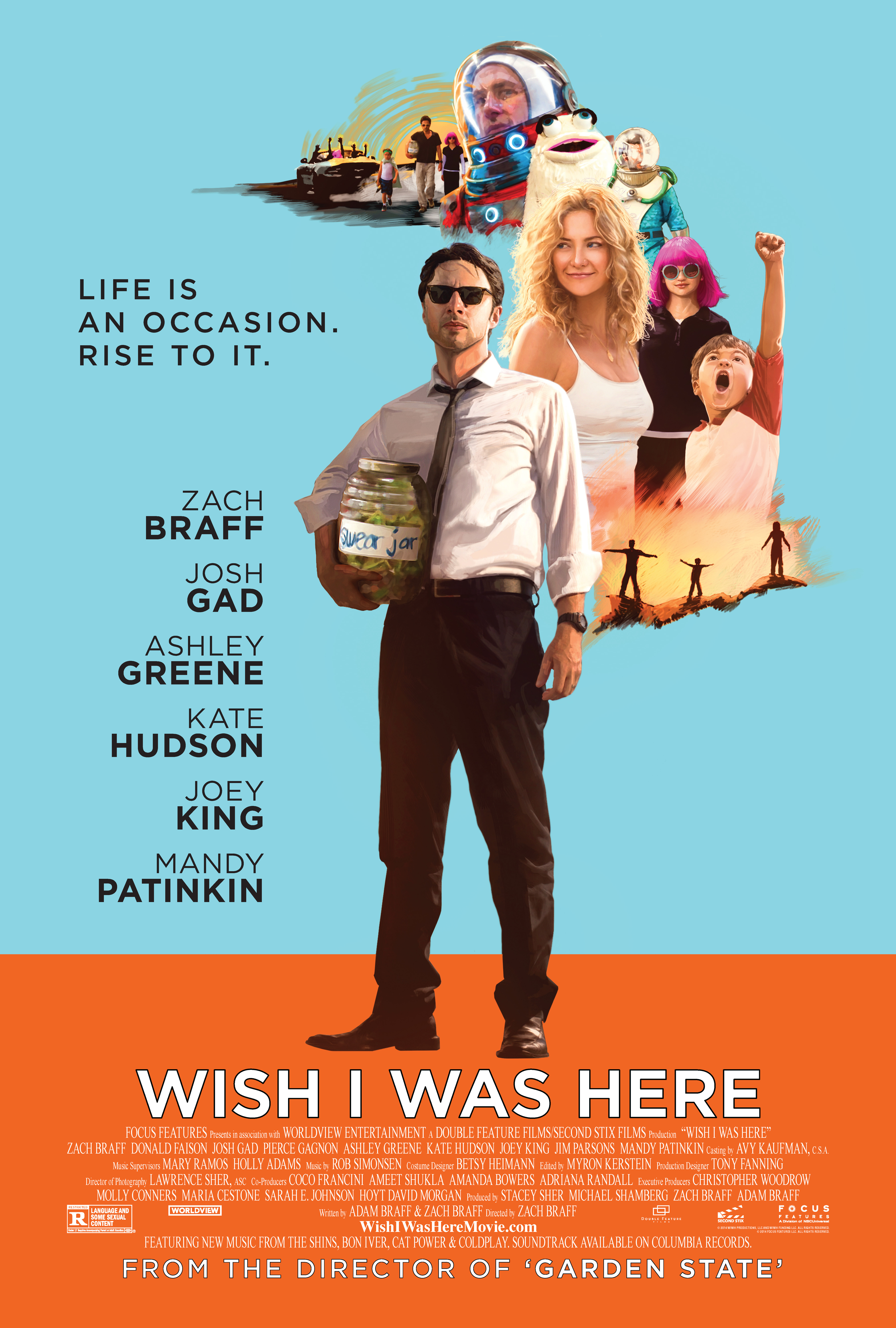 Kate Hudson, Zach Braff, Joey King and Pierce Gagnon in Wish I Was Here (2014)