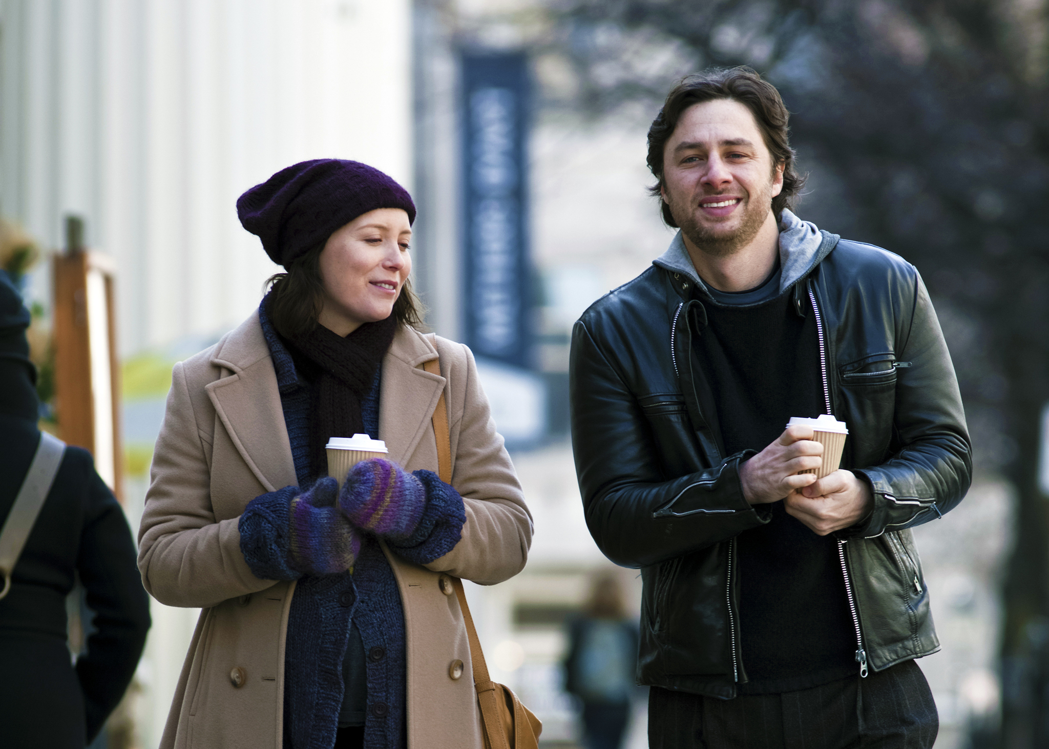 Still of Isabelle Blais and Zach Braff in The High Cost of Living (2010)