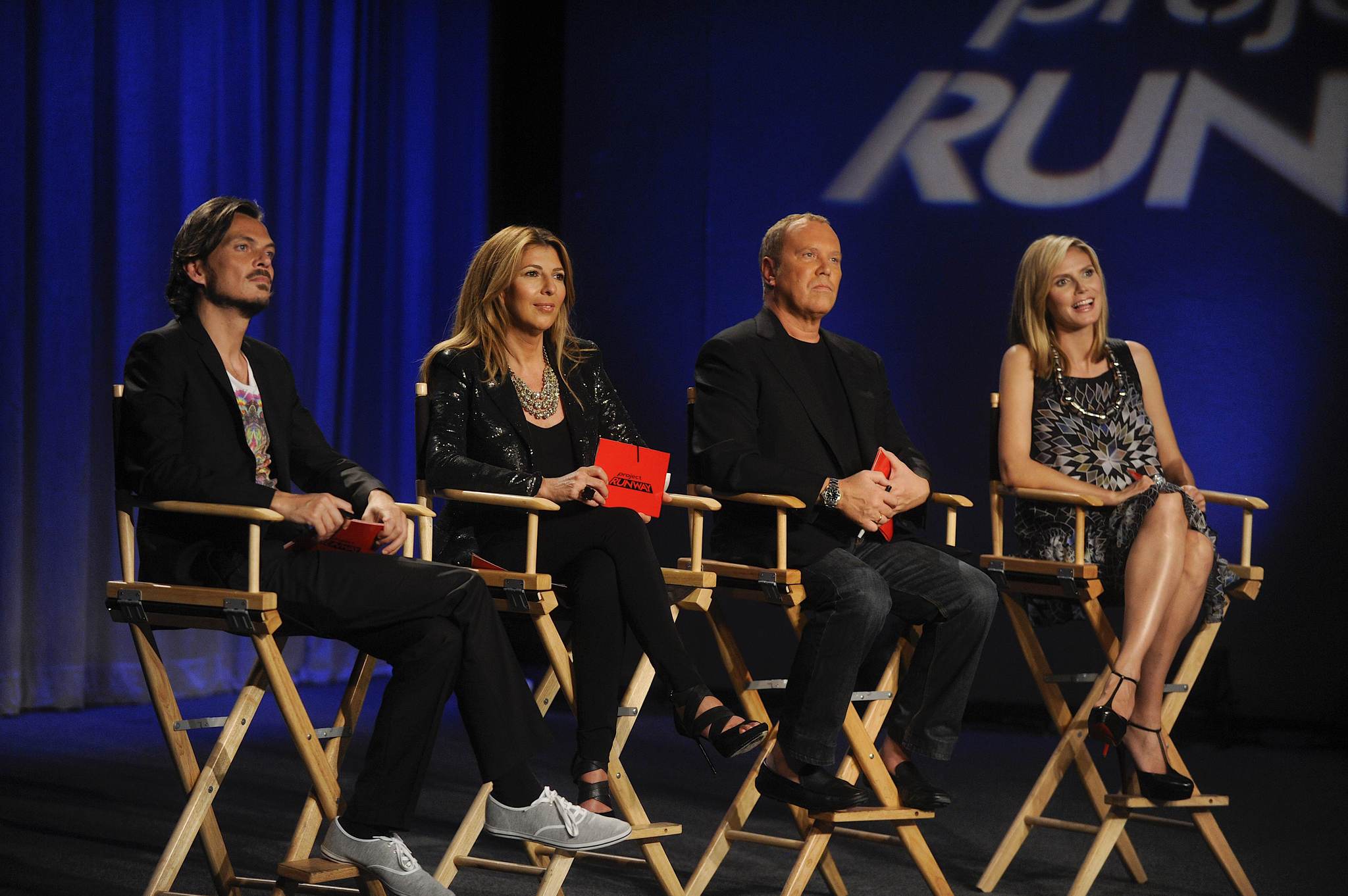 Still of Heidi Klum, Nina Garcia, Michael Kors and Matthew Williamson in Project Runway (2004)