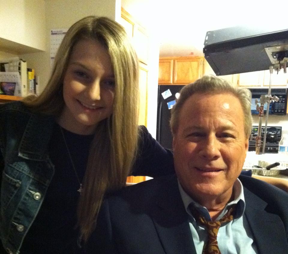 John Heard (Home Alone) and Ashley Switzer on set of 'Boiling Pot' (2013)