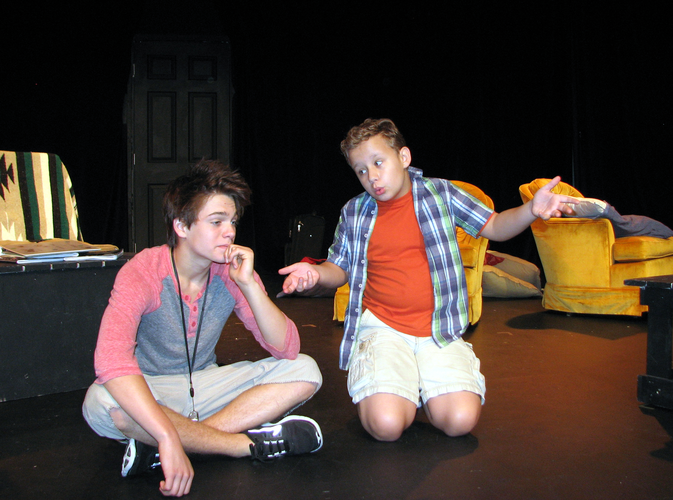 Dylan Sprayberry, Carsen Warner as tick 'The Whistler' The Blank's Theater's 2012 Young Playwrights Festival in the Play 