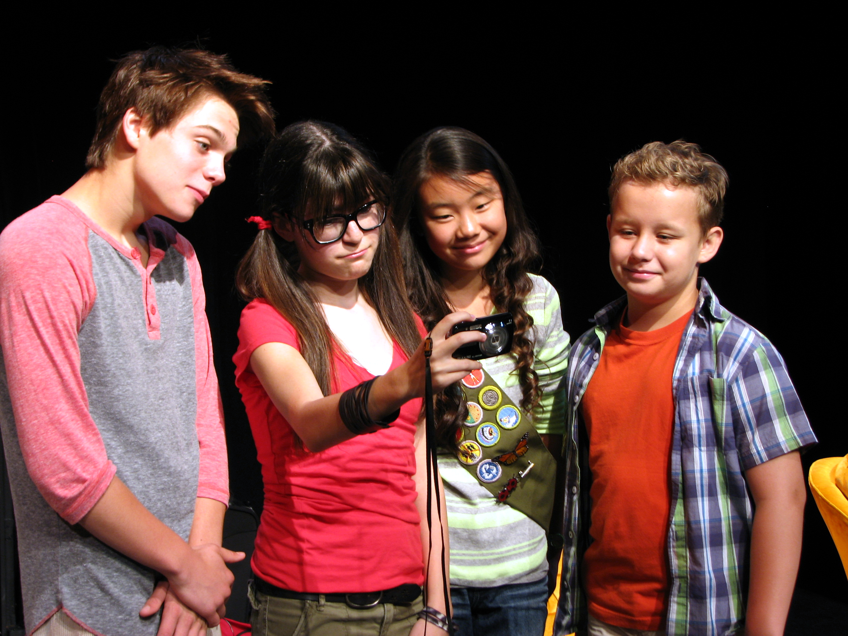 Dylan Sprayberry, Danielle Cohen, Victoria Grace, Carsen Warner The Blank's Theater's 2012 Young Playwrights Festival in the Play 