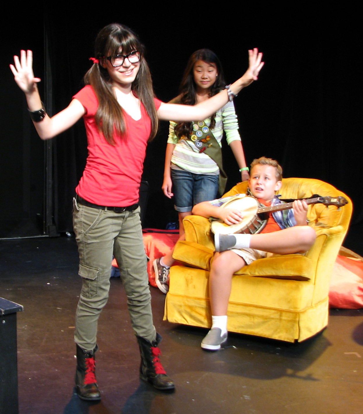 Danielle Cohen, Victoria Grace, Carsen Warner The Blank's Theater's 2012 Young Playwrights Festival in the Play 