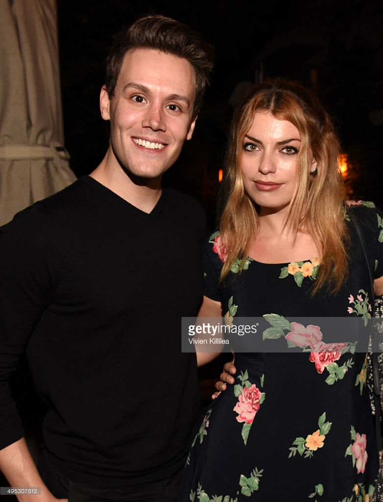 TV personality Matthew Hoffman and Lola Lennox Fruchtman attend the Google Made With Code event in honor of CODEGIRL on November 1, 2015 in Los Angeles California