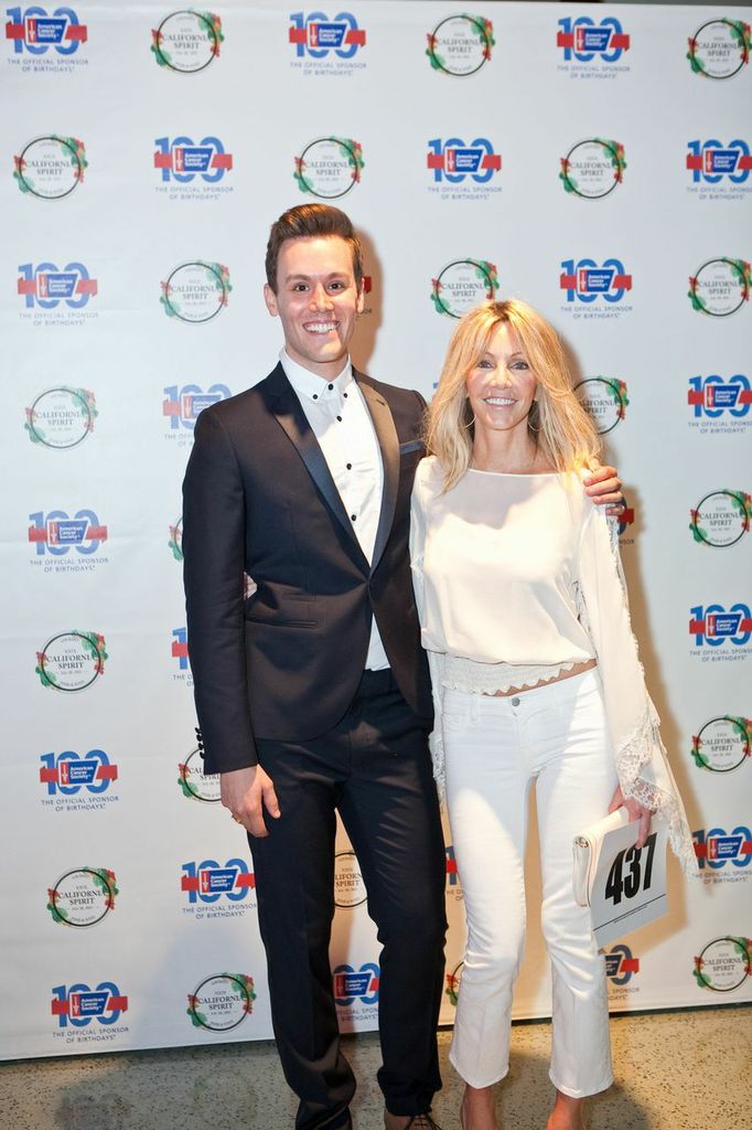 Television Host Matthew Hoffman arrives with Heather Locklear at the American Cancer Society annual gala