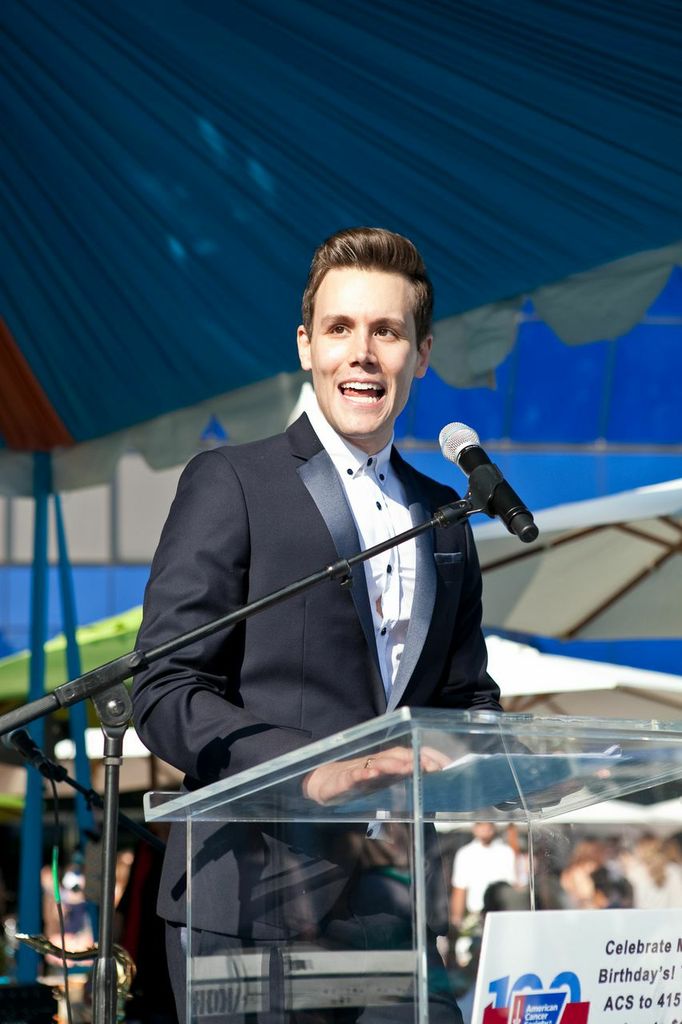 Television Host Matthew Hoffman hosts the American Cancer Society's Annual Gala