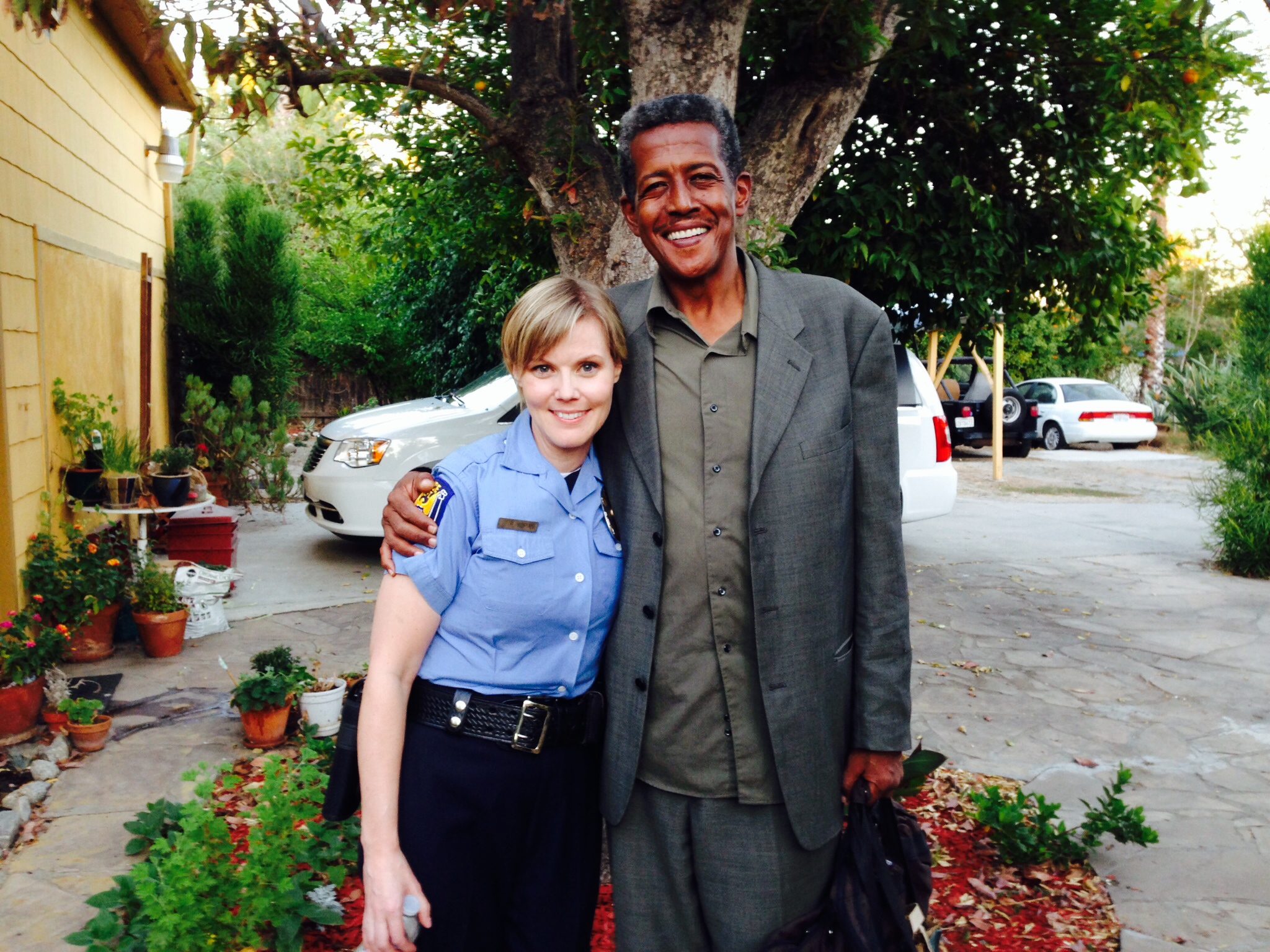 On location filming Chris Reese's SOME TORCHES DON'T BURN, with fellow cast member Shauna Gray Konnerth