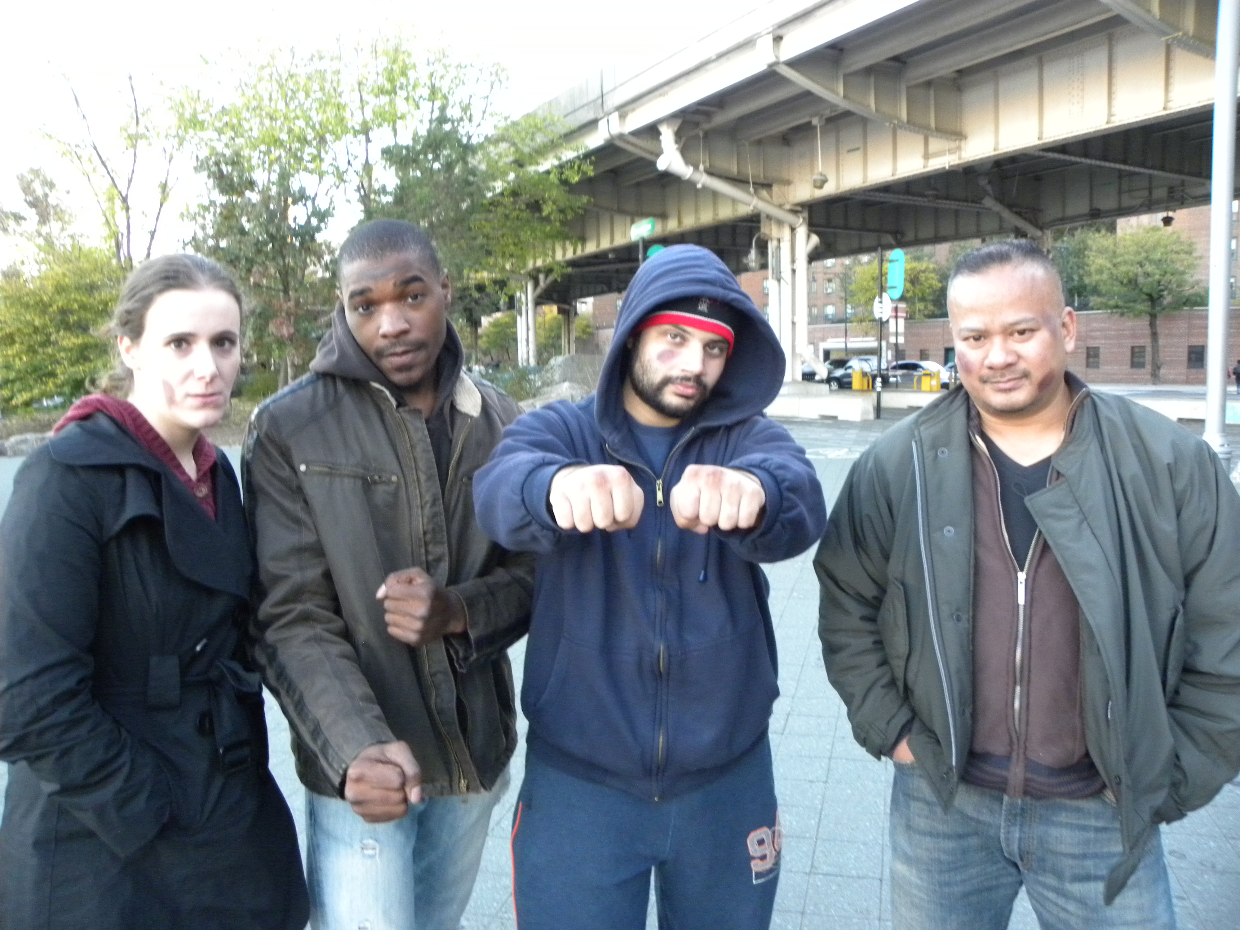 Behind the scenes of A Fool's Love with Jenna Conroy, Russel Bookert, Shindo Ki Rodriguez and Joseph Villapaz.