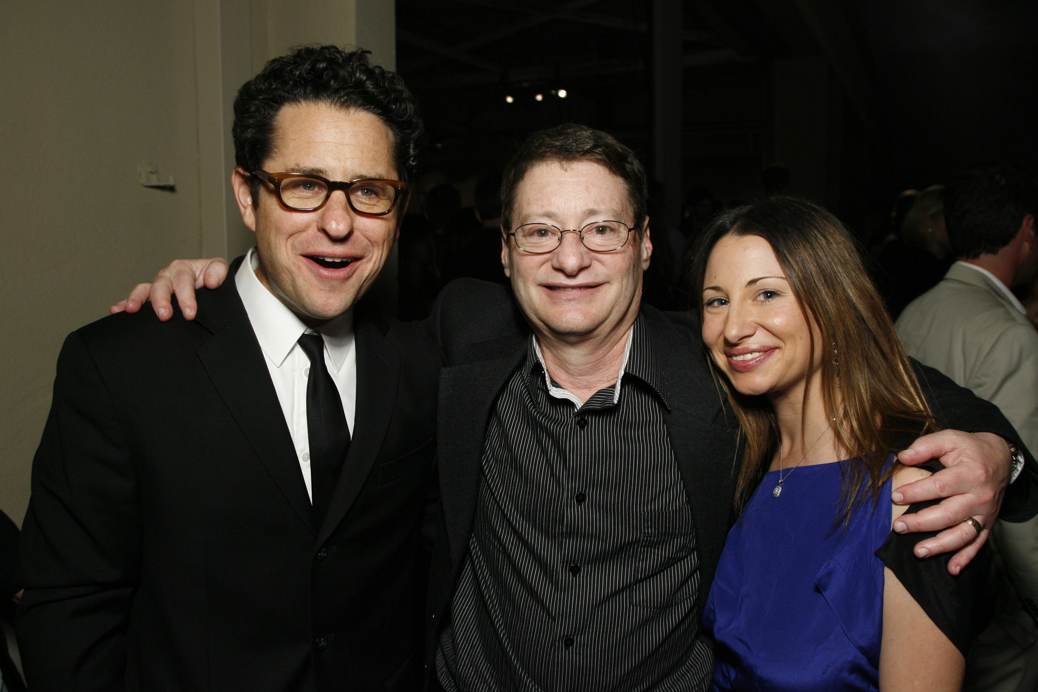 Lenny Goldsmith with Vicki Goldsmith and JJ Abrams