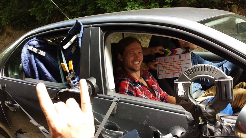 Scotty Dickert on the set of The Long Way