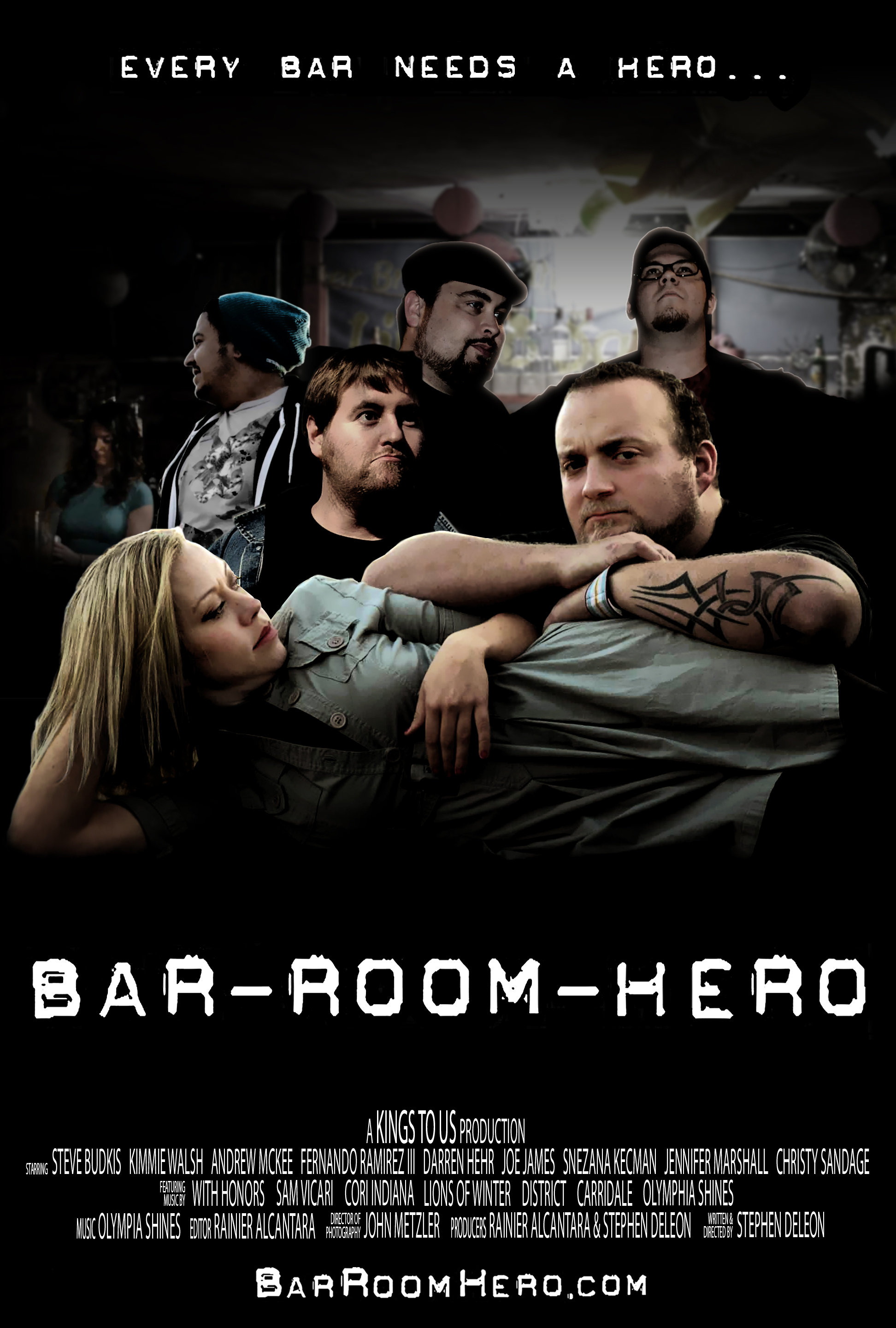 Bar Room Hero Movie Poster - Every Bar Needs a Hero...