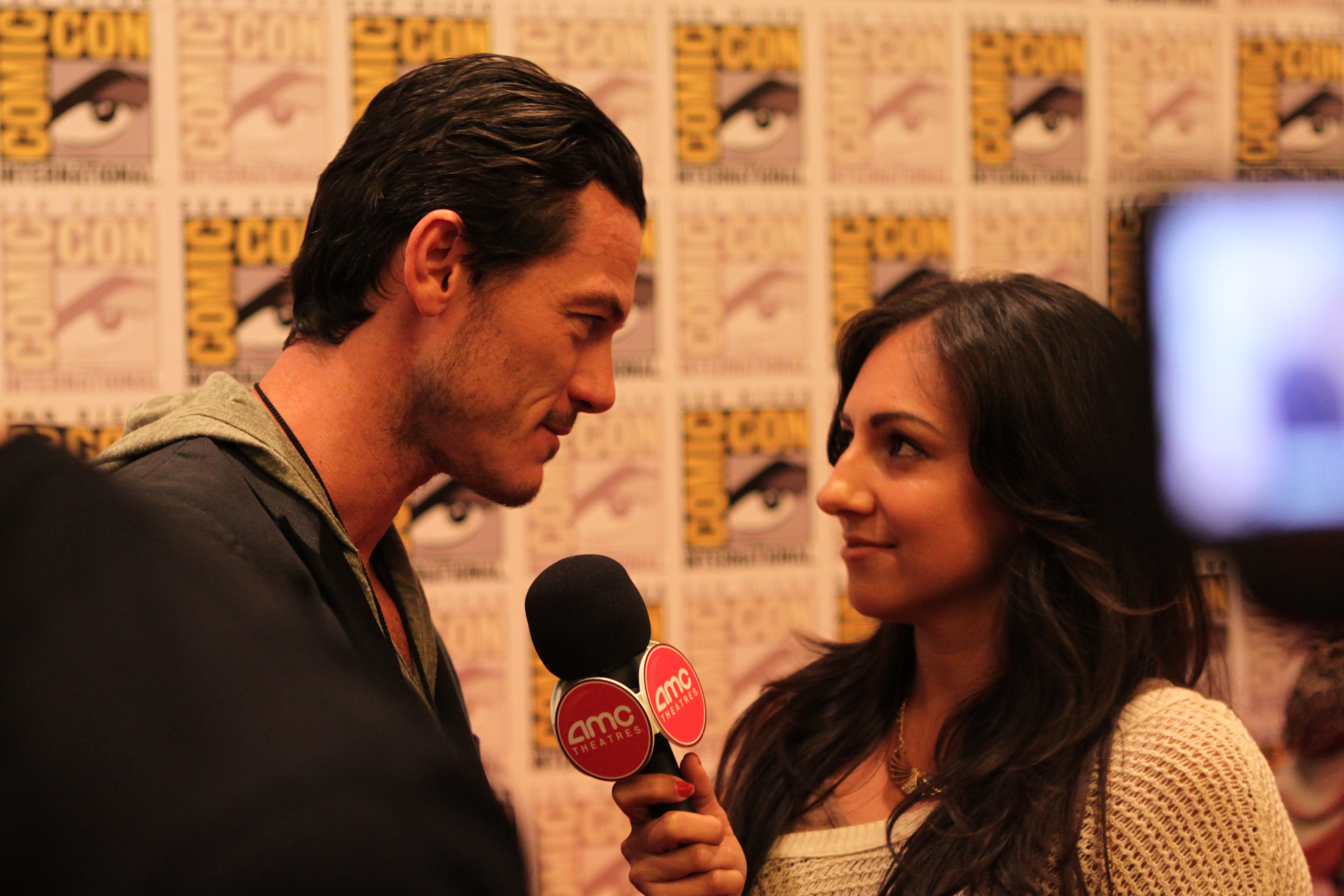 Amber Valdez, SAN DIEGO, CA-2011 COMIC CONVENTION WITH LUKE EVANS, IMMORTALS FOR AMC THEATRES