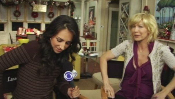 Amber Valdez during a Set visit with the Jenna Elfman & the cast of ACCIDENTALLY ON PURPOSE for CBS