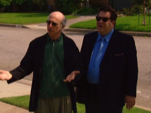 Still of Larry David and Jeff Garlin in Curb Your Enthusiasm (1999)