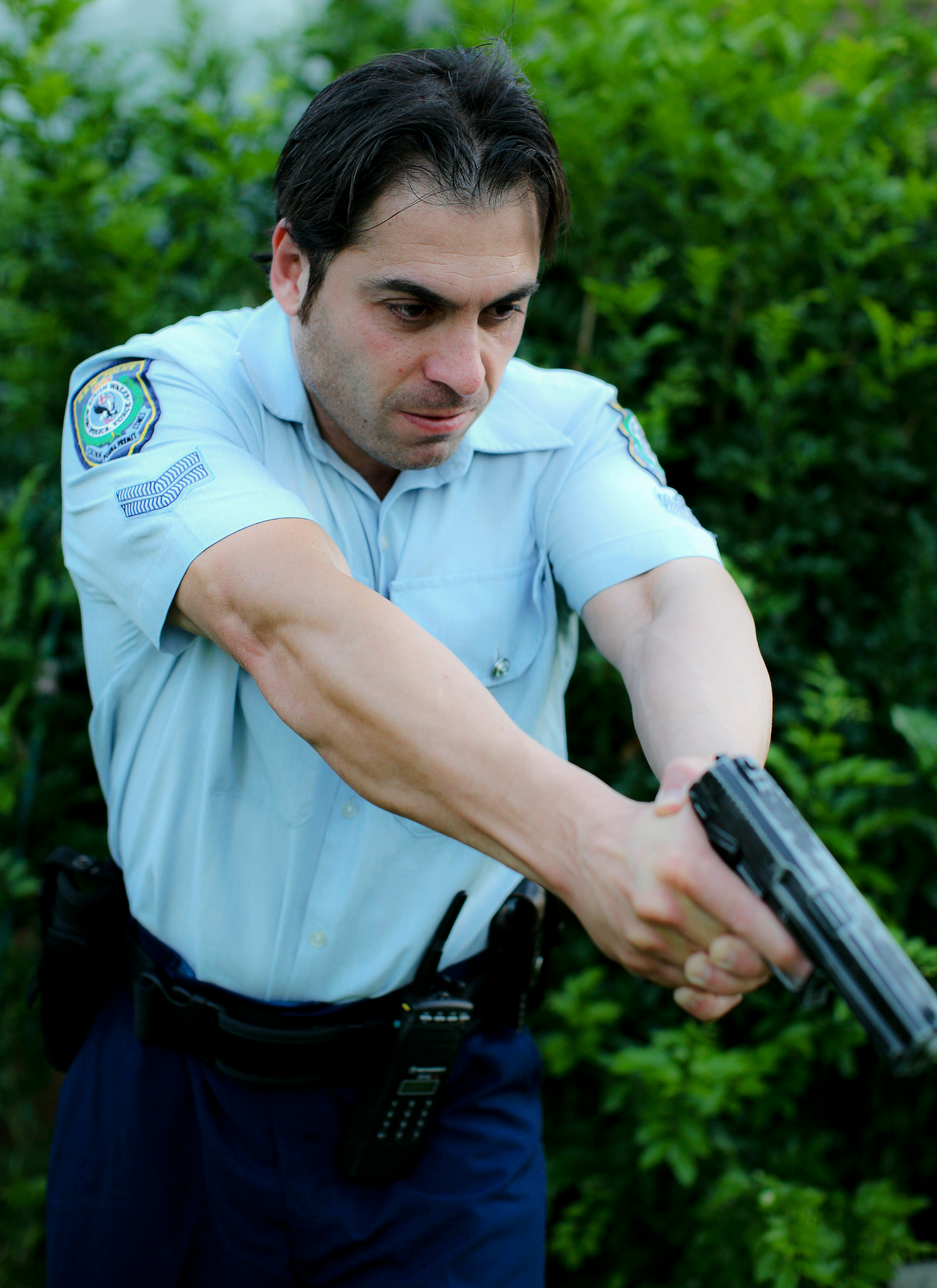 Still of Bobey Taleb in Horizon's Crossing, playing the role of a Police Officer/Constable Nick Francis.