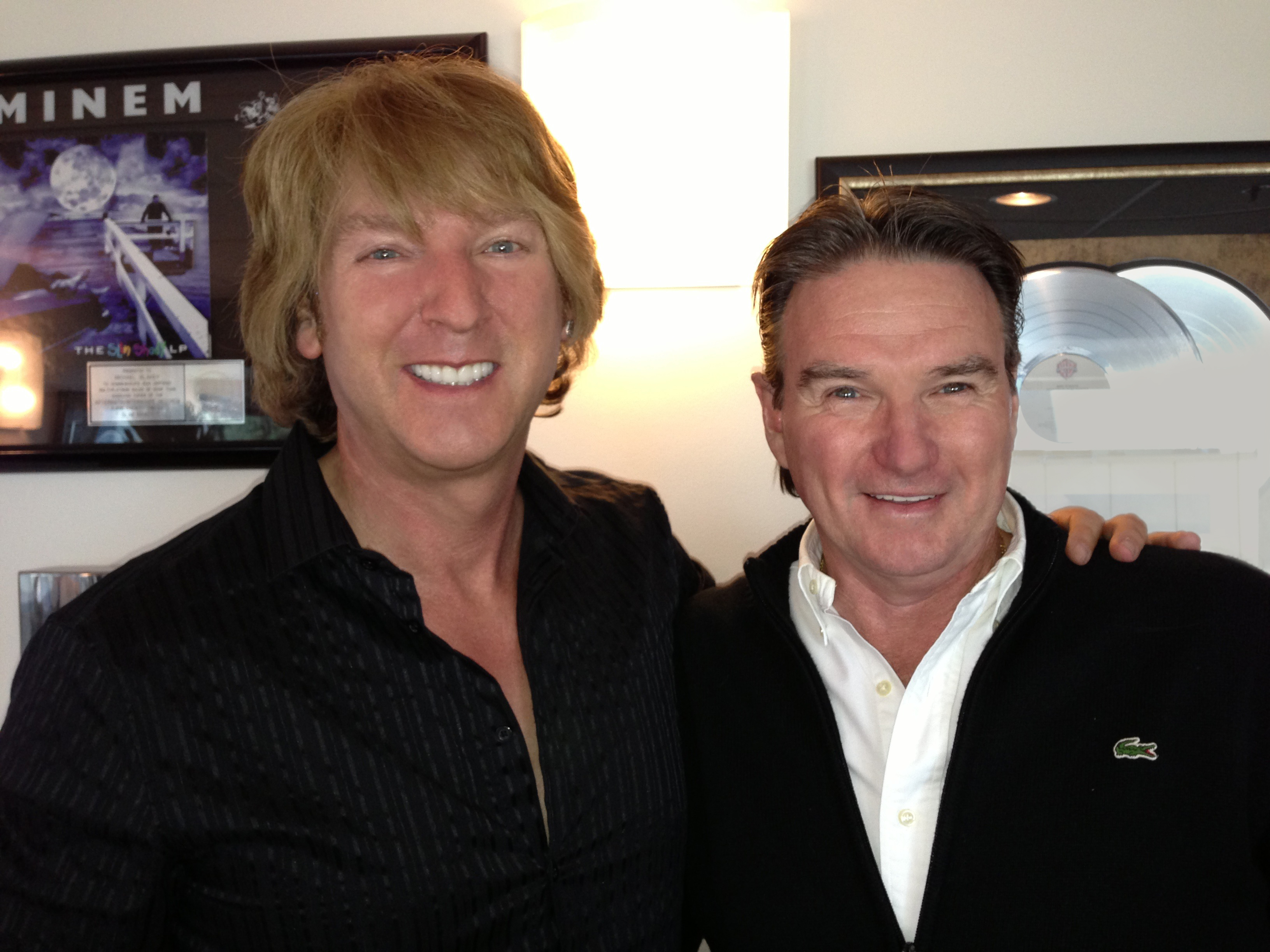 Michael Blakey with tennis legend Jimmy Connors