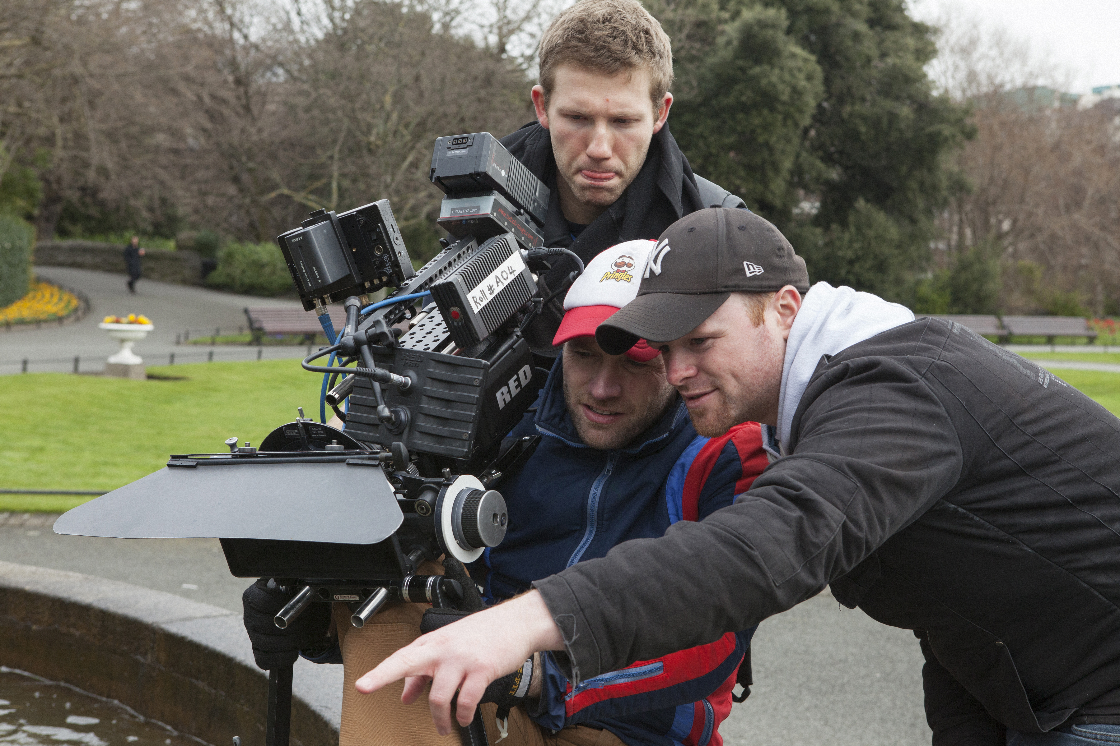 On set of Home Made - St Stephens Green March 2014